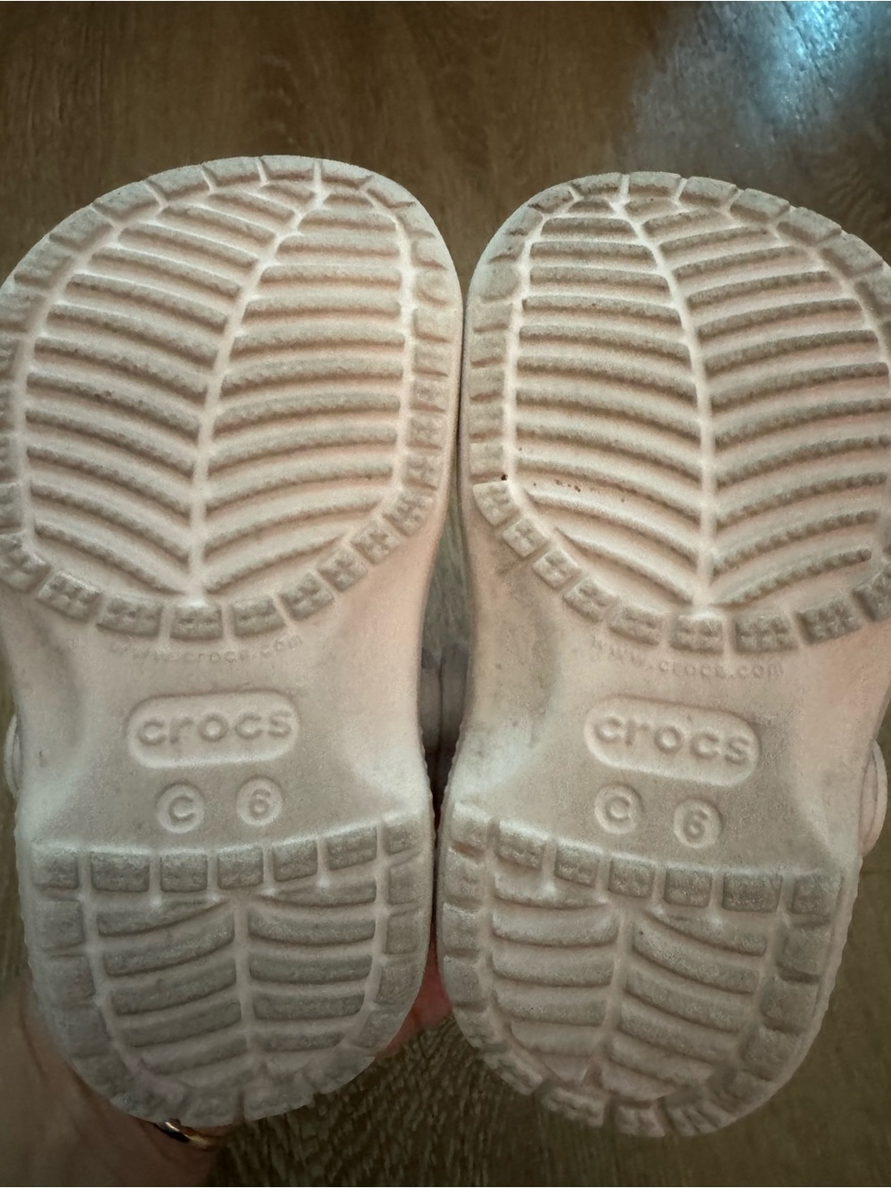 CROCS Kids Classic Clog in Blush Pink with Decorative Gems - Picture 6 of 6